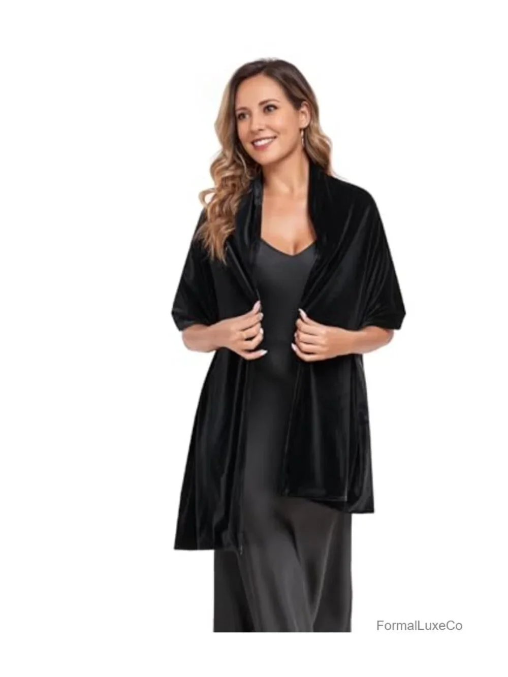 Velvet Pashmina Shawl Wrap for Evening Dresses Wedding Cocktail Party